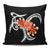 Plumeria Polynesia Orange Pillow Covers One Size Zippered Pillow Case 18"x18"(Twin Sides) Black - Polynesian Pride