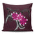 Plumeria Polynesia Pink Pillow Covers One Size Zippered Pillow Case 18"x18"(Twin Sides) Black - Polynesian Pride