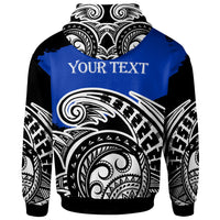Pohnpei Custom Hoodie Ethnic Style With Round Black White Pattern - Polynesian Pride
