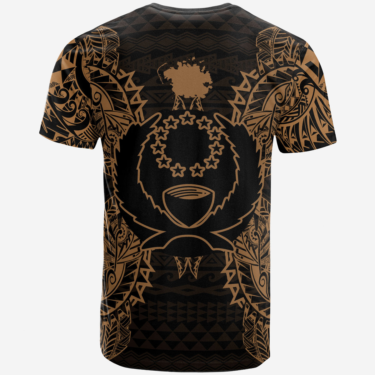 Pohnpei All T Shirt Pohnpei Flag Map Polynesian Tattoo Gold - Polynesian Pride