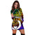 Pohnpei Custom Personalised Hoodie Dress - Rainbow Polynesian Pattern - Polynesian Pride