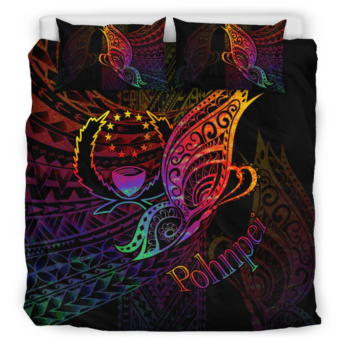 Pohnpei Bedding Set - Butterfly Polynesian Style - Polynesian Pride