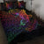 Pohnpei Quilt Bed Set - Butterfly Polynesian Style Black - Polynesian Pride