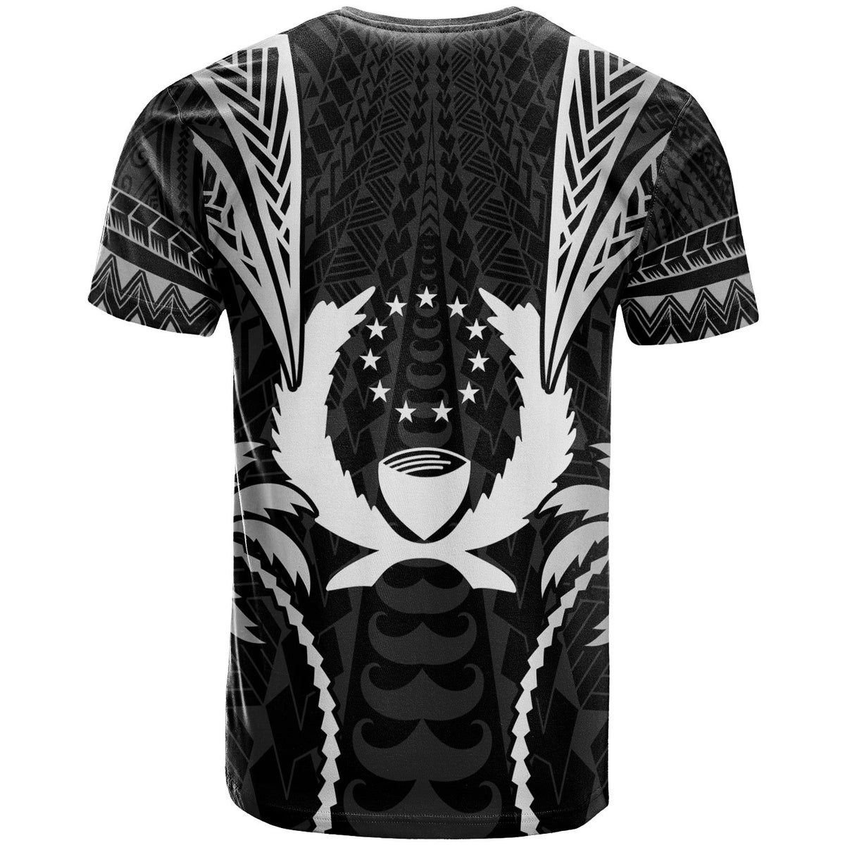 Pohnpei T Shirt Blood Runs Through My Veins Style Black - Polynesian Pride