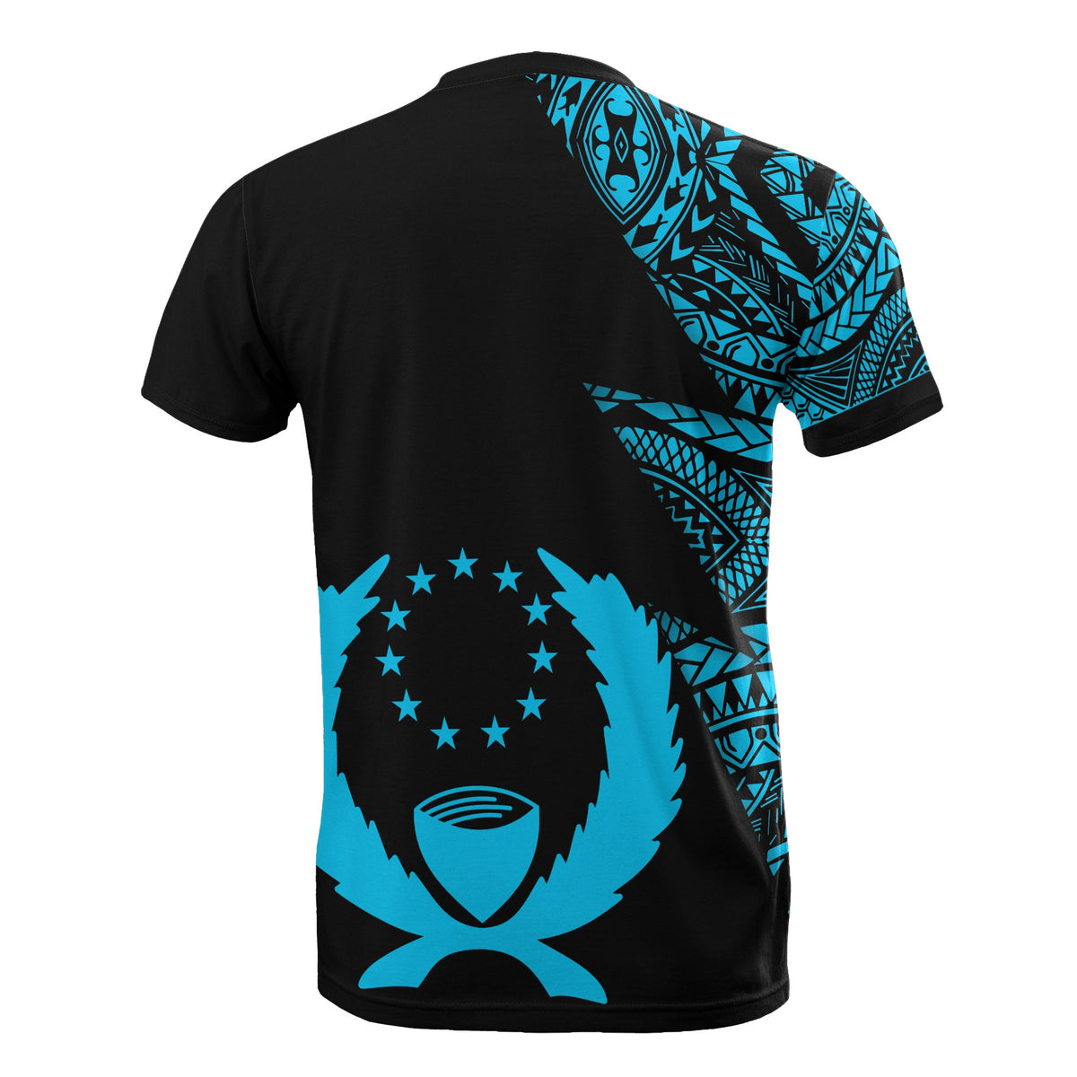 Pohnpei Custom T Shirt Micronesian Pattern Neon Style - Polynesian Pride