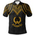 Pohnpei Polo Shirt Polynesian Armor Style Gold Unisex Gold - Polynesian Pride