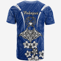 Pohnpei T Shirt Ray Hibiscus - Polynesian Pride