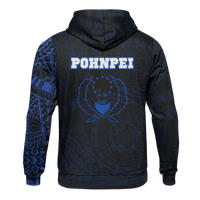 Micronesia All Over Print Hoodie Pohnpei In My Heart Blue - Polynesian Pride