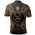 Pohnpei Polo Shirt Pohnpei Flag Map Polynesian Tattoo Gold - Polynesian Pride