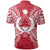 Pohnpei Polo Shirt Pohnpei Flag Map Polynesian Tattoo Red White - Polynesian Pride