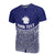 Pohnpei Polynesian Custom T Shirt Blue Pride Map And Seal Unisex Blue - Polynesian Pride
