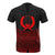 Pohnpei Polynesian Custom T Shirt Red Black Pride Map And Seal - Polynesian Pride
