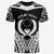 Pohnpei Custom T Shirt Unique Eagle Feather Texture BlackWhite Unisex BlackWhite - Polynesian Pride