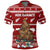 New Zealand Polo Shirt Mere Kirihimete Kiwi Xmas Tree LT7 Red - Polynesian Pride