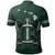 Hawaii Kakau Warrior Polynesian Football Polo Shirt Green - Polynesian Pride