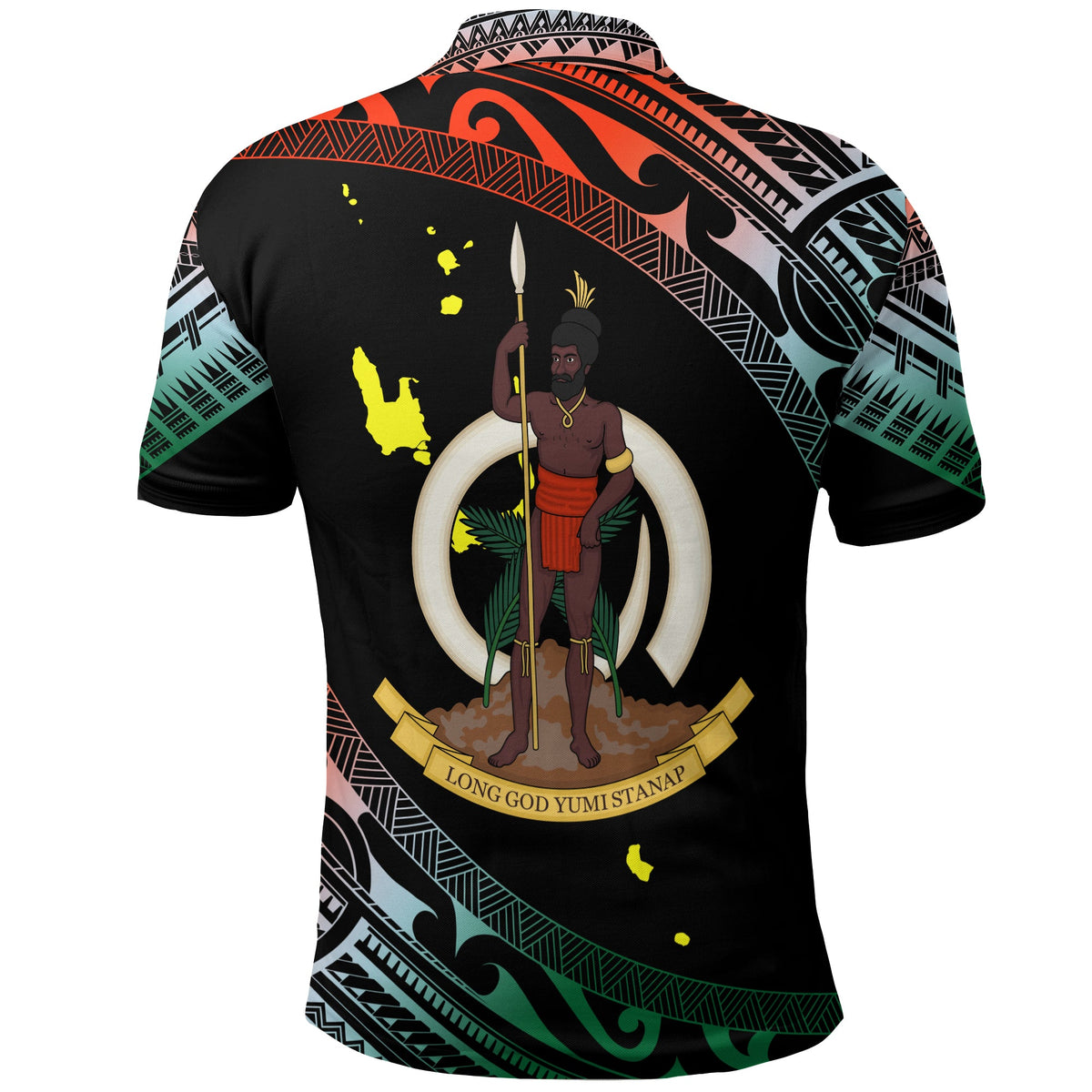 Vanuatu Proud To Be A Ni Van Polynesian Pattern Polo Shirt Penama Province LT7 - Polynesian Pride