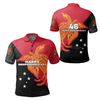 Papua New Guinea Polo Shirt Independence Day Flag Style LT16 - Polynesian Pride