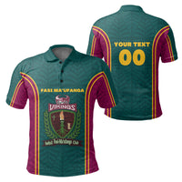 Custom Fasi Maufanga Football Polo Shirt Sport Style LT16 Unisex Maroon - Polynesian Pride