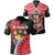 Custom Tonga Rugby Polo Shirt Polynesian Armor Style Black Unisex Black - Polynesian Pride