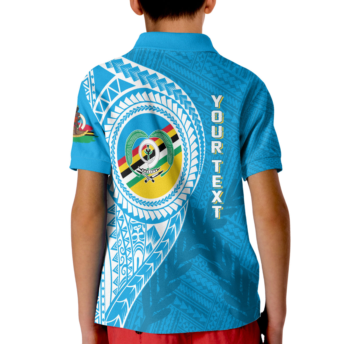 (Custom Personalised) Vanuatu Torba Province KID Polo Shirt Torba Emblem LT7 - Polynesian Pride