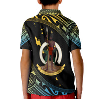 Vanuatu Proud To Be A Ni-Van - Polynesian Pattern Polo Shirt KID - Sanma Province LT7 - Polynesian Pride