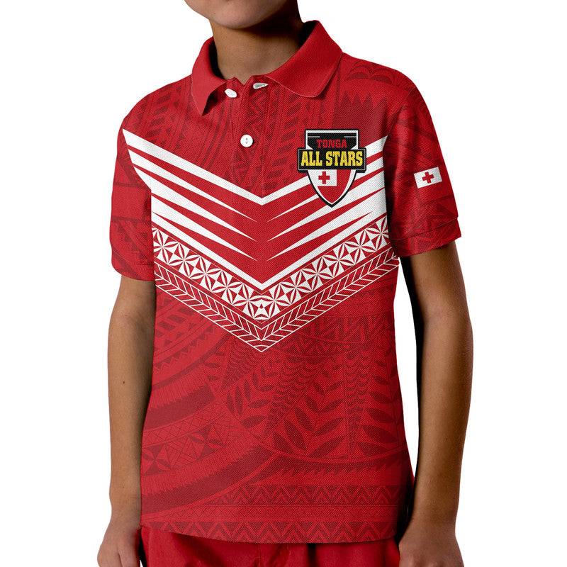Polynesian Pride Tonga Rugby Tongan Kupesi Ngatu Design Polo Shirt LT9 - Polynesian Pride