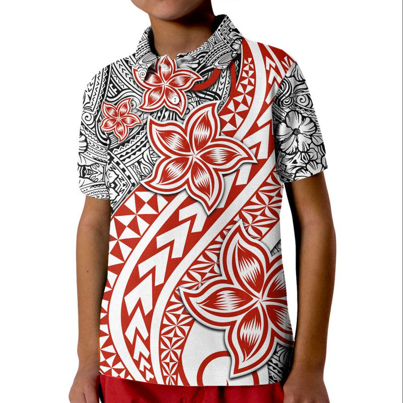 Traditional Polynesian Tribal Tattoo Retro Polo Shirt Red LT9 - Polynesian Pride