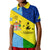 Malampa Fiji Day Polo Shirt Polynesian Line Arty Style LT9 Kid Yellow - Polynesian Pride