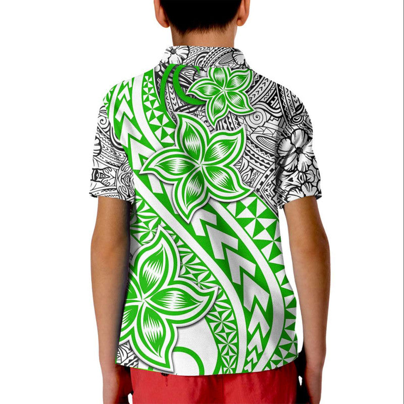 Traditional Polynesian Tribal Tattoo Retro Polo Shirt Green LT9 - Polynesian Pride