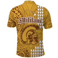 Hawaii Mililani High School Polo Shirt Tribal Kakau LT9 - Polynesian Pride
