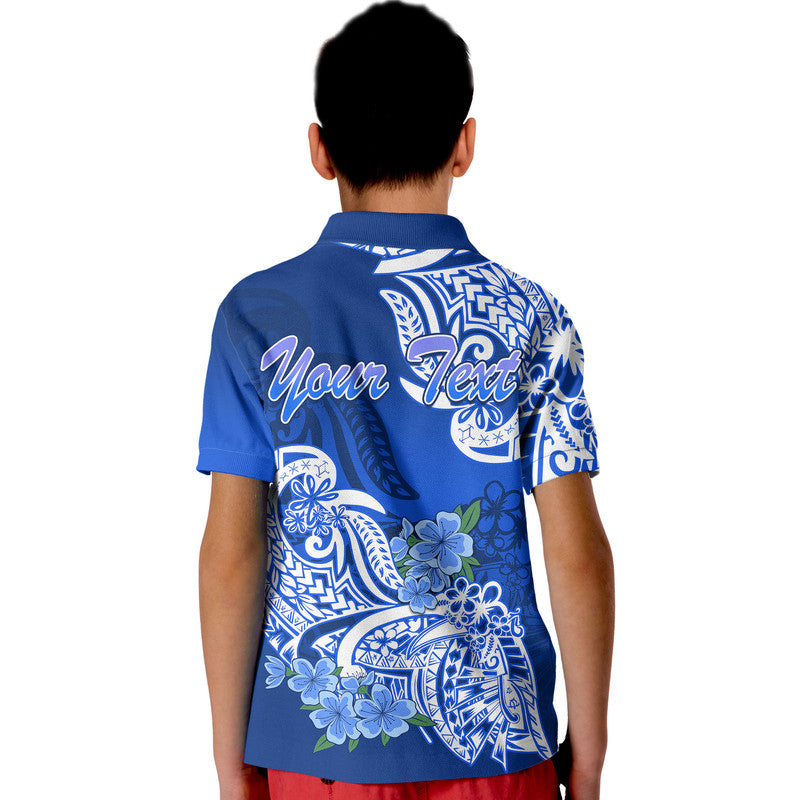 (Custom Personalised) Polynesian Samoa Floral Tribal Kid Polo Shirt LT9 - Polynesian Pride