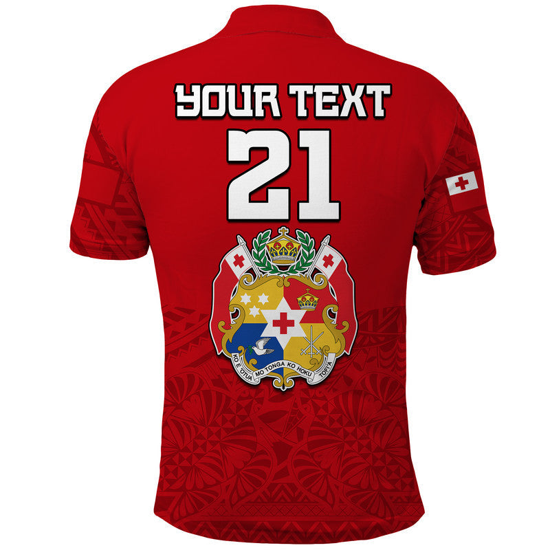 Custom Polynesian Pride Tonga Rugby Tongan Kupesi Ngatu Design Polo Shirt LT9 - Polynesian Pride