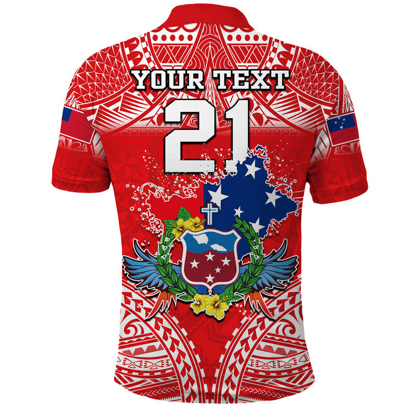 Samoan Rugby Manu Samoa 7s Polynesian Pattern Polo Shirt LT14