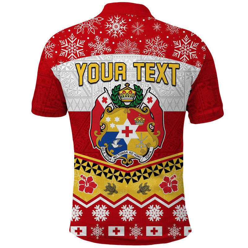 Custom Tonga Christmas Kilisimasi Fiefia Coat Of Arms Polo Shirt LT9 - Polynesian Pride