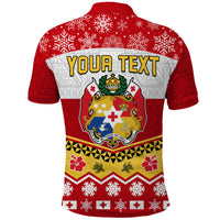 Custom Tonga Christmas Kilisimasi Fiefia Coat Of Arms Polo Shirt LT9 - Polynesian Pride