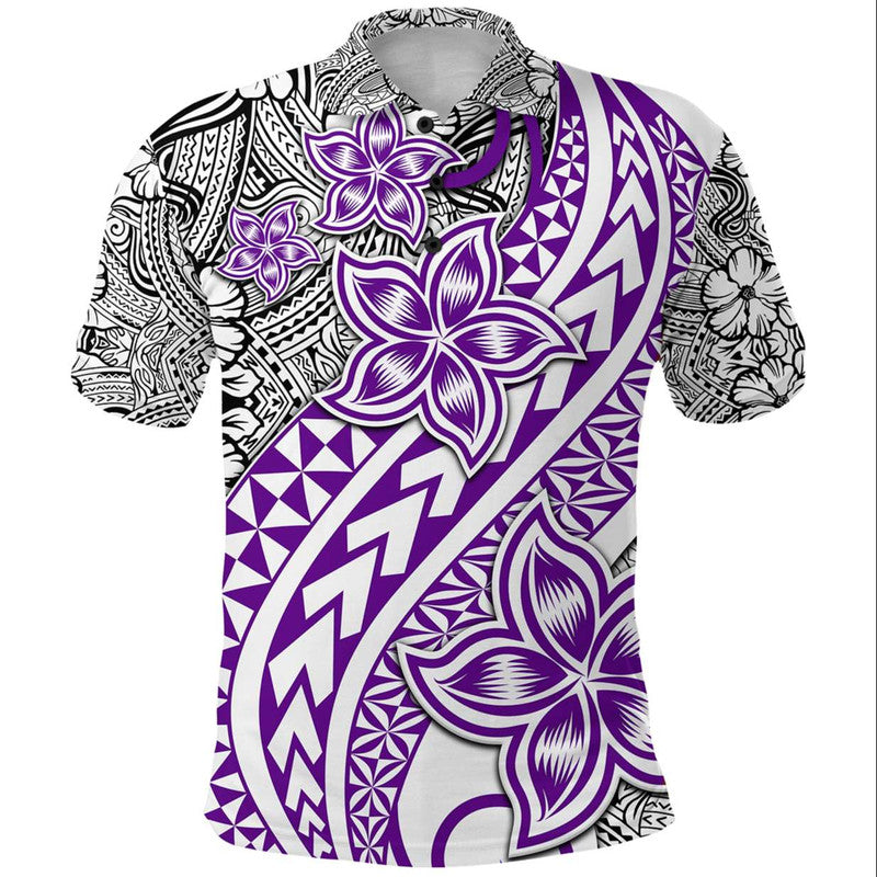 Traditional Polynesian Tribal Tattoo Retro Polo Shirt Purple LT9 Purple - Polynesian Pride
