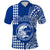 Hawaii Kailua High School Polo Shirt Tribal Kakau LT9 Blue - Polynesian Pride