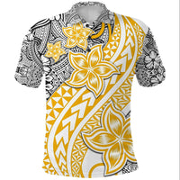 Traditional Polynesian Tribal Tattoo Retro Polo Shirt Yellow LT9 Yellow - Polynesian Pride
