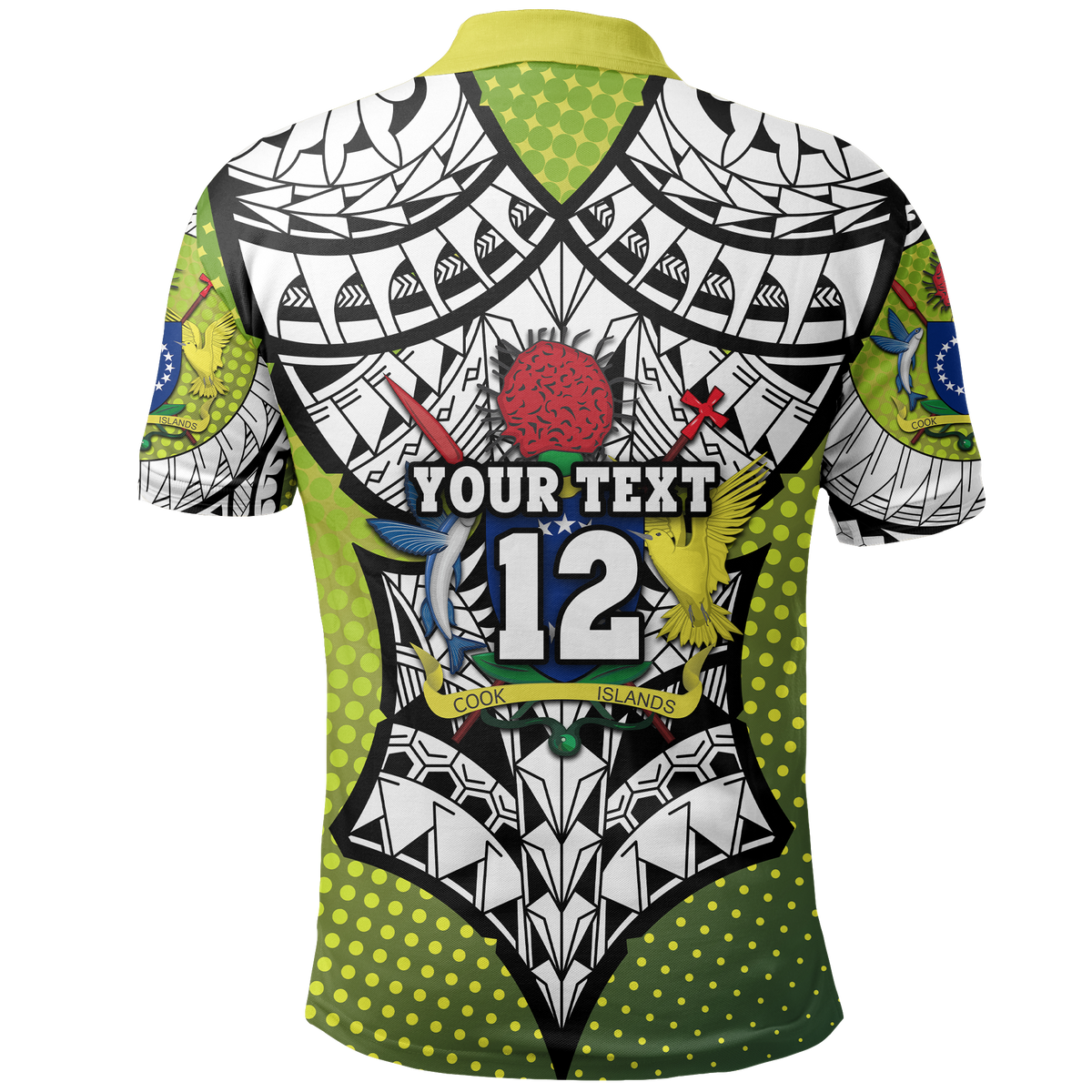 Custom Cook Islands Rugby Polo Shirt Version Special - Polynesian Pride
