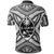 Guam Rugby Polo Shirt Polynesian Patterns White LT16 - Polynesian Pride