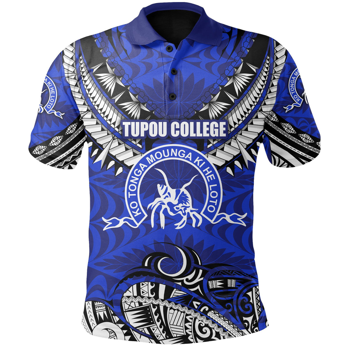 Custom Kolisi Ko Tupou College Tonga Polo Shirt Version Special 2 - Polynesian Pride
