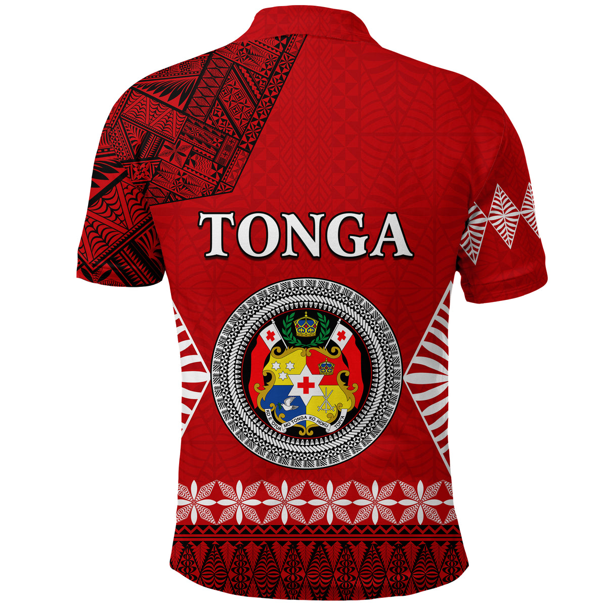 Vava u Tonga Polo Shirt Tongan Ngatu LT13 - Polynesian Pride