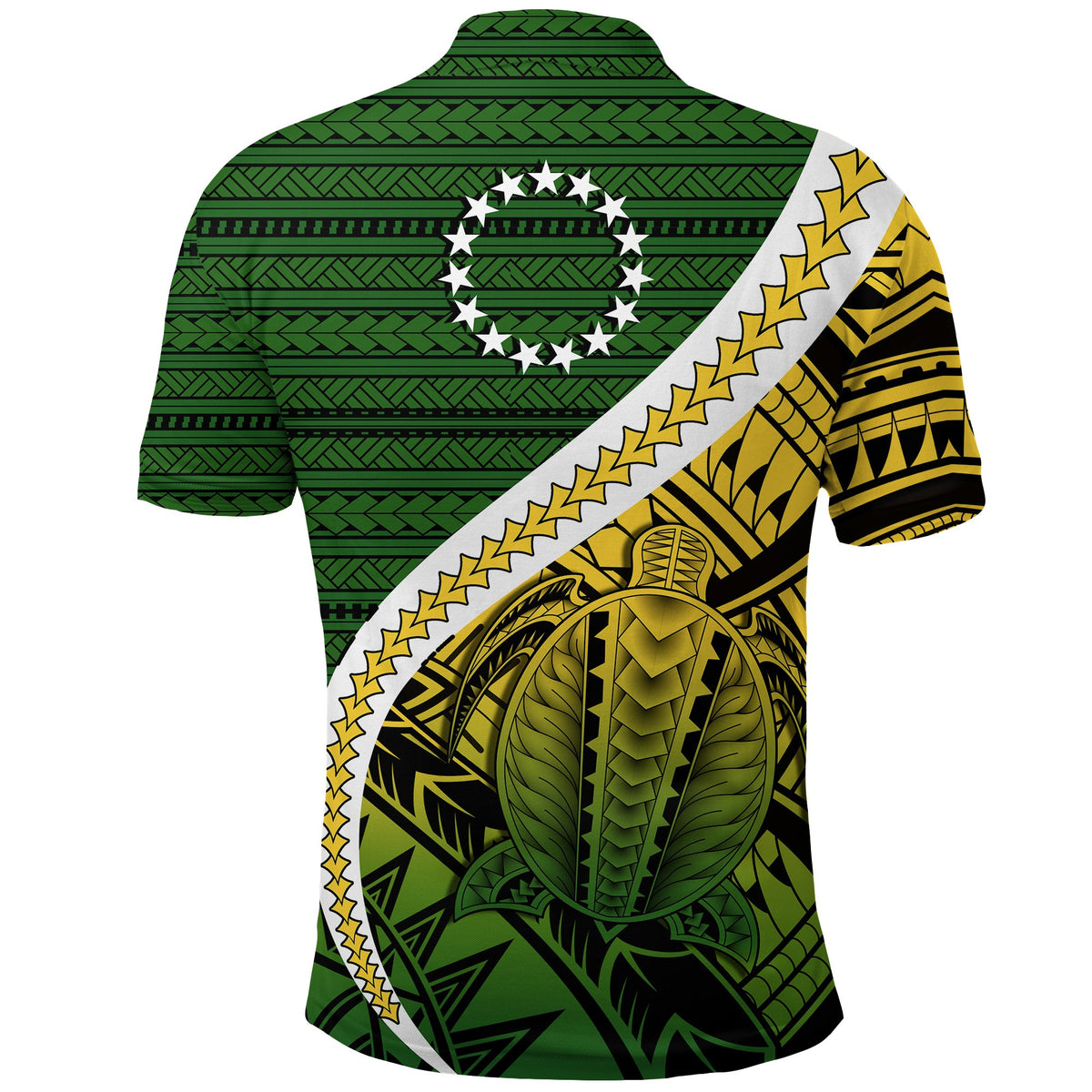 Cook Islands Polo Shirt Style Turtle Rugby - Polynesian Pride