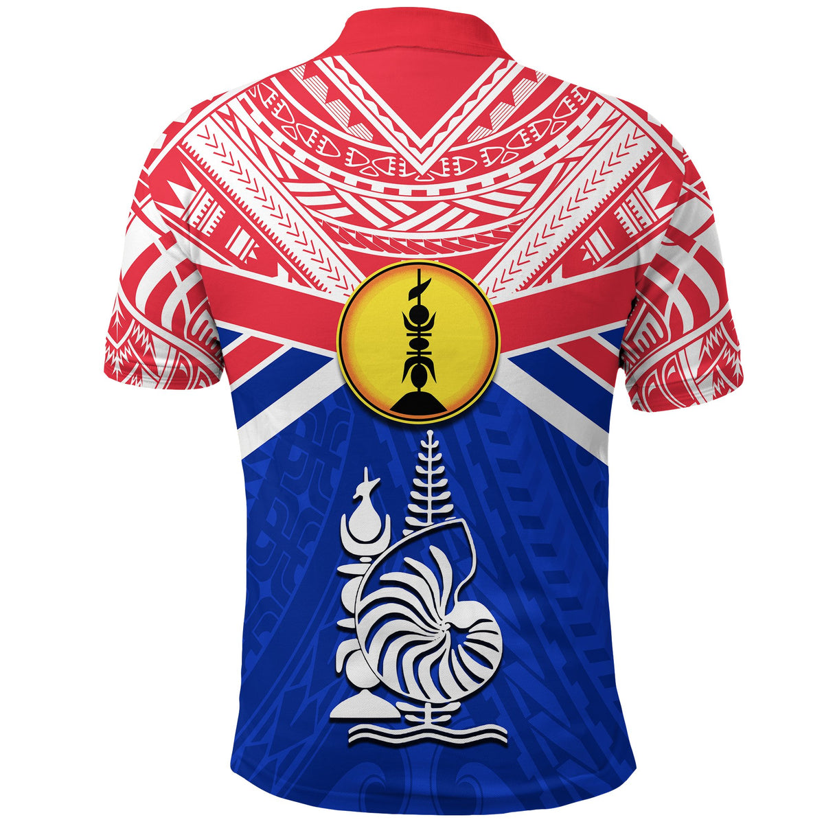 New Caledonia Rugby Polo Shirt Polynesian - Polynesian Pride