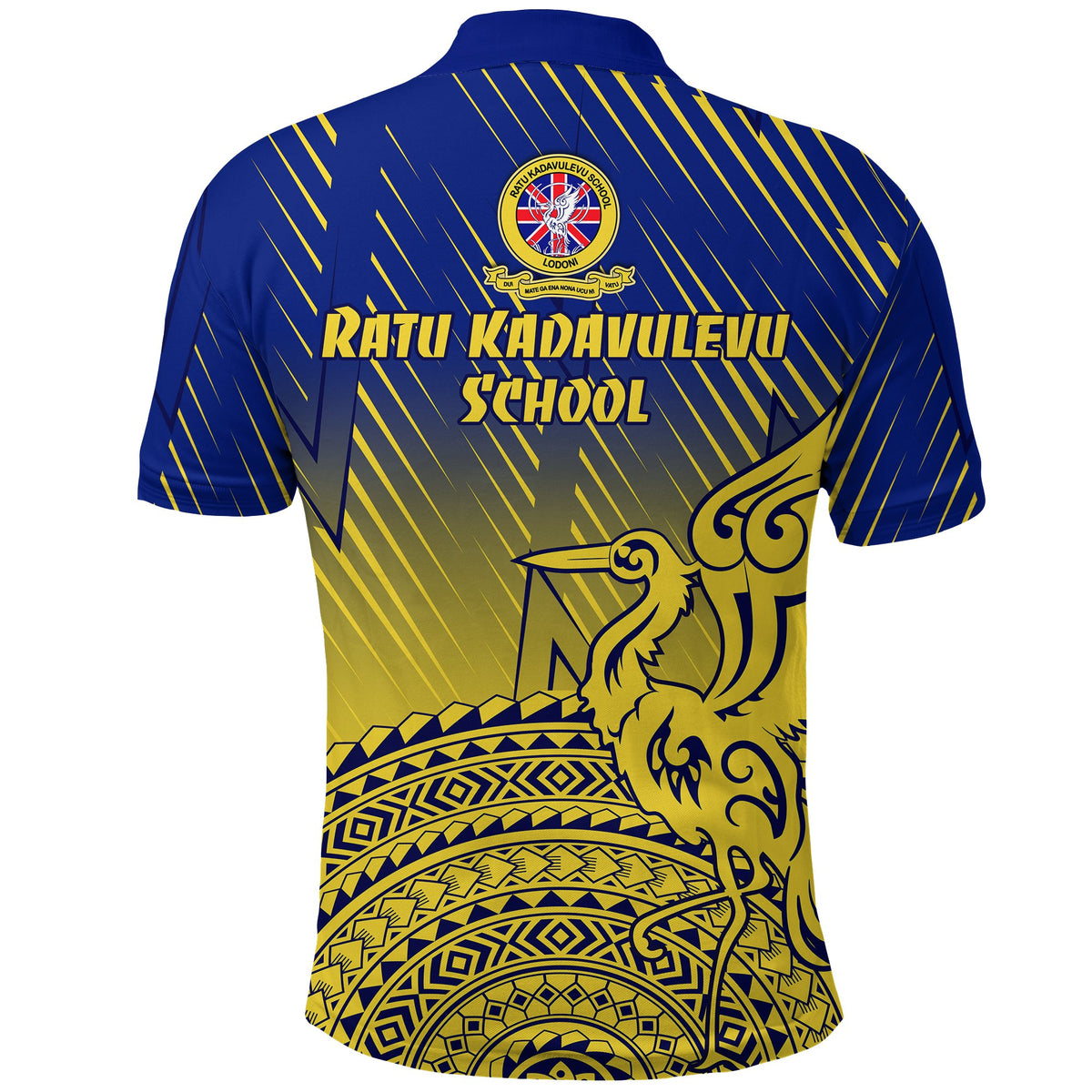 Ratu Kadavulevu Polo Shirt Golden Heron Fiji School - Polynesian Pride
