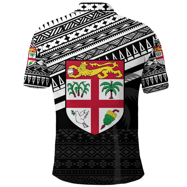 Fiji Rugby Polo Shirt Coconut Tree Version