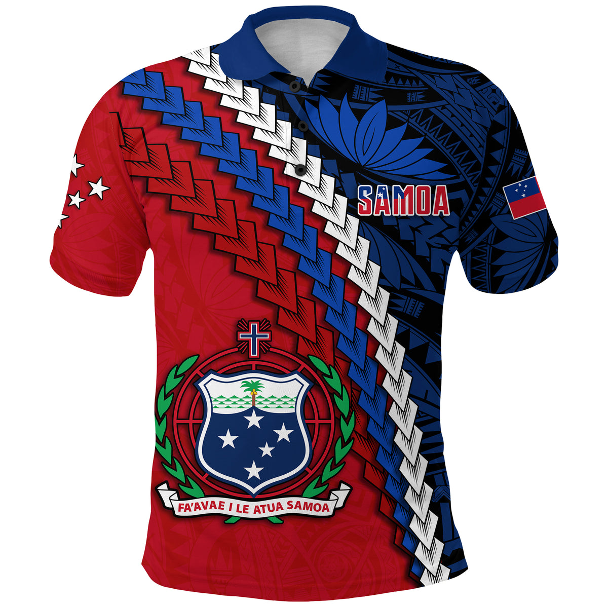 Samoa Polynesian Polo Shirt Quotes LT13 - Polynesian Pride