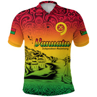 Vanuatu Peaceful Polo Shirt Independence Anniversary LT13 Unisex Red - Polynesian Pride