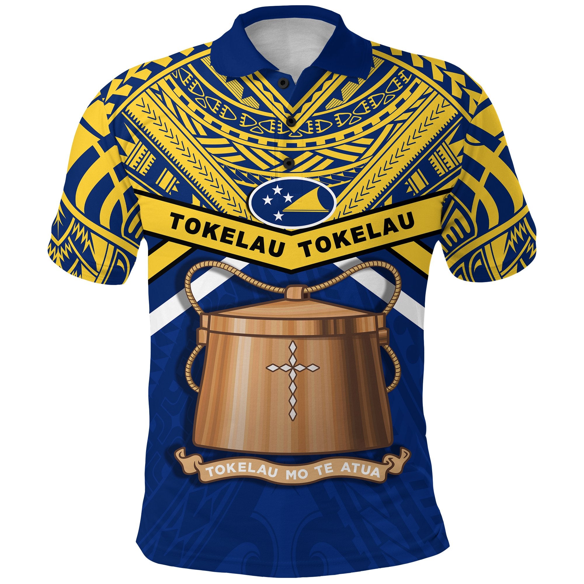 Tokelau Rugby Polo Shirt Version Unisex Blue - Polynesian Pride