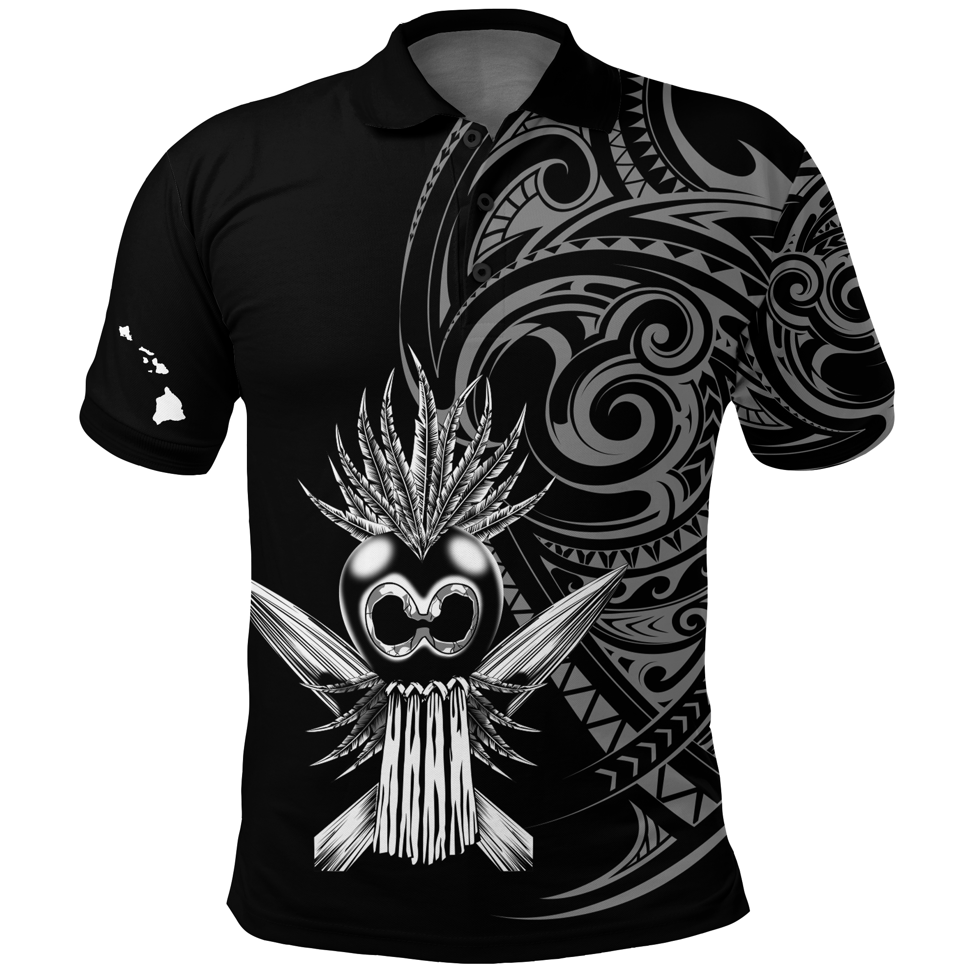 Custom Hawaii Ikaika Warrior Polo Shirt LT2 - Polynesian Pride